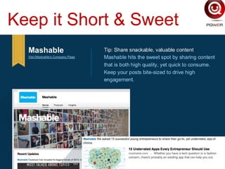 Keep it Short & Sweet
 