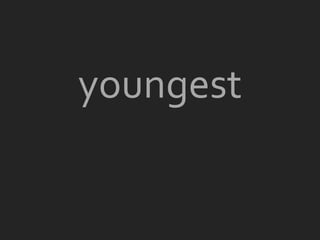 youngest
 