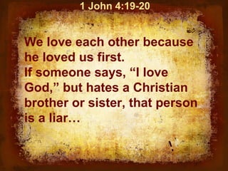 Love Like Jesus Loves Us