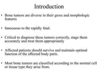 Tumors of bone | PPTX