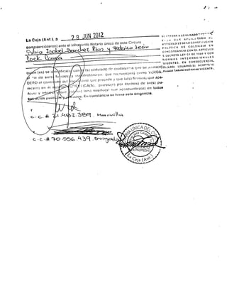 Embargo on Tahami y Cultiflores property and greenhouses