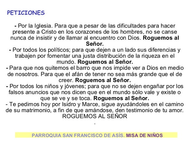 Eucaristía con niños 29 septiembre
