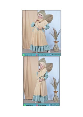 Model Baju Gamis Muda Jaman Sekarang, Model Baju Gamis Terbaru 2021