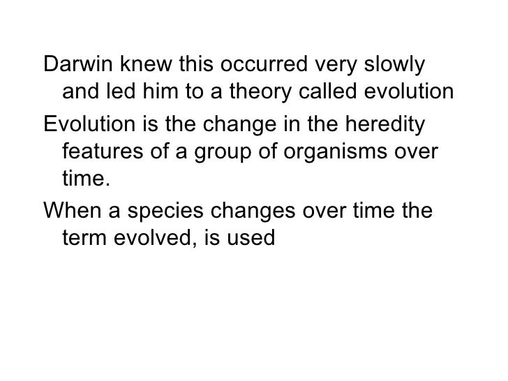 29.2 explanation of evolution