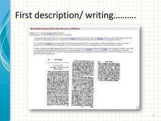 First description/ writing……….
2
 