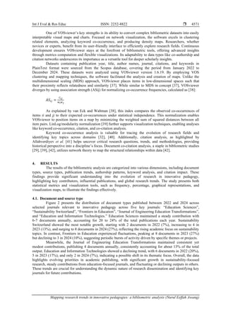 Mapping research trends in innovative pedagogies: a bibliometric ...