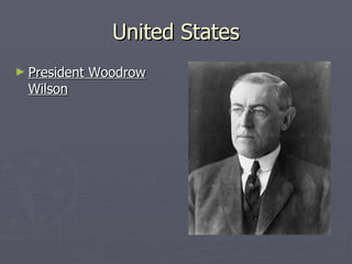 United States President Woodrow Wilson 