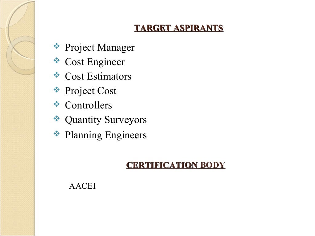 COST ENGINEERING TRAINING