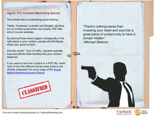 29 Content Marketing Secrets e-book