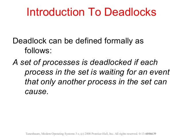 deadlock definition deadlock definition