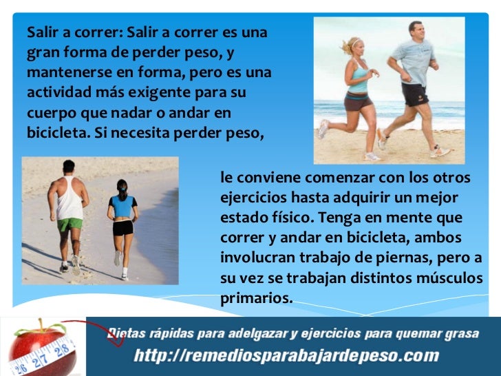 Correr bicicleta para adelgazar