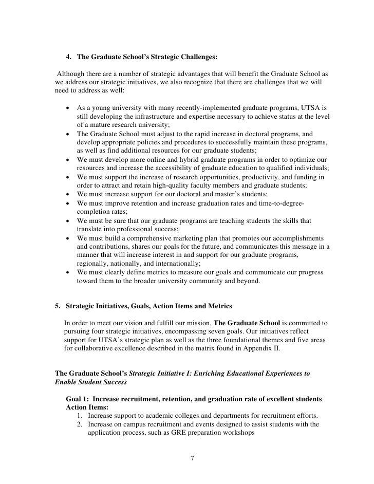 29 Grad School Final Draft Unit Strategic Plan Template For Utsa 2 