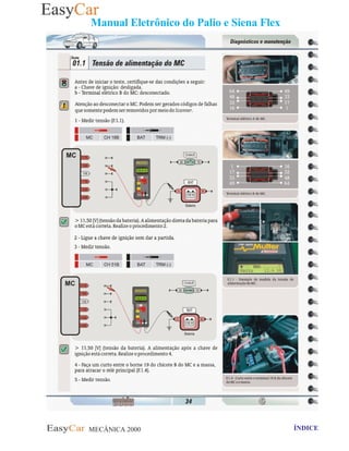 MECÂNICA 2000 Retornar ao indice Retornar ao ÍNDICE 2
Manual Eletrônico do Palio e Siena Flex
 