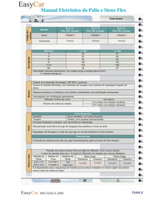MECÂNICA 2000 Retornar ao indice Retornar ao ÍNDICE 2
Manual Eletrônico do Palio e Siena Flex
 