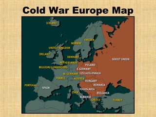 Cold War Europe Map
 