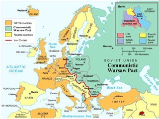 N
A
T
O
Communistic
Warsaw Pact
Communistic
Warsaw Pact
 