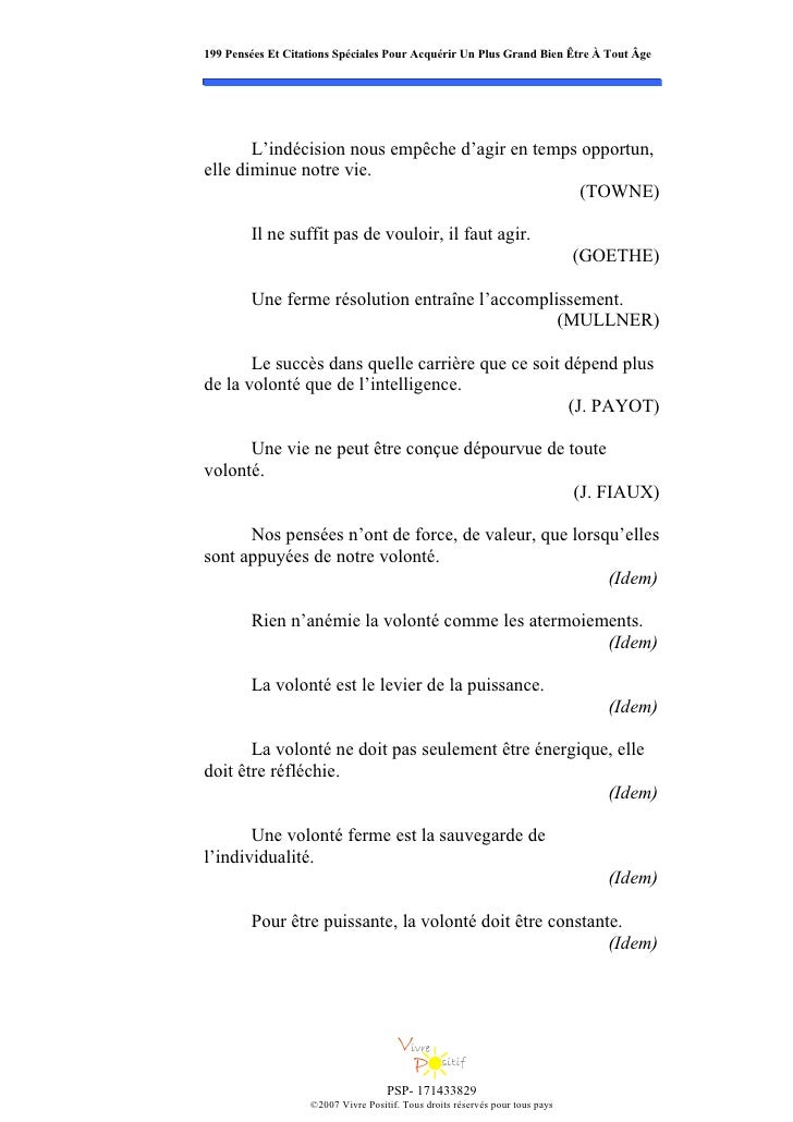 199 Pens Es Et Citations Sp Ciales Pour Acqu Rir Un Plus Grand Bien E