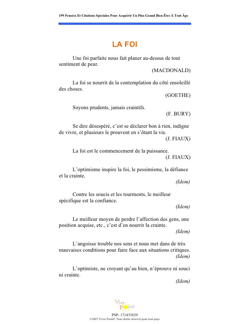 199 Pens Es Et Citations Sp Ciales Pour Acqu Rir Un Plus Grand Bien E