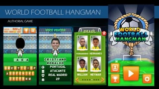 Google Play | iOS
AUTHORIAL GAME
WORLD FOOTBALL HANGMAN
 
