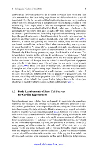 Stem Cells And Cardiac Regeneration Rosalinda Madonna Editor | PDF
