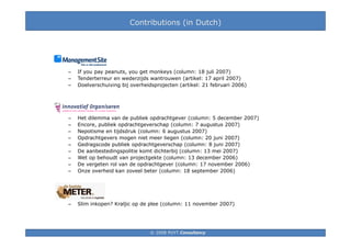 Presentation for the IPPC 2008, 29th august 2008