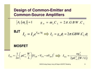 CMOS Analog Design  Lect 1
