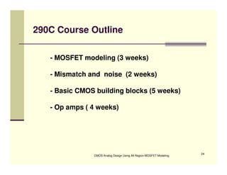 CMOS Analog Design  Lect 1