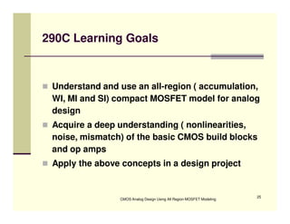 CMOS Analog Design  Lect 1