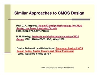 CMOS Analog Design  Lect 1