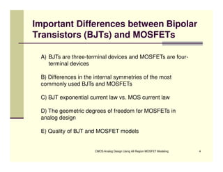 CMOS Analog Design  Lect 1