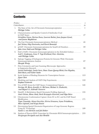 Chromatin Immunoprecipitation Assays Methods and Protocols 1st Edition ...