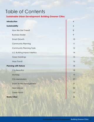 Sustainable Urban Development | PDF