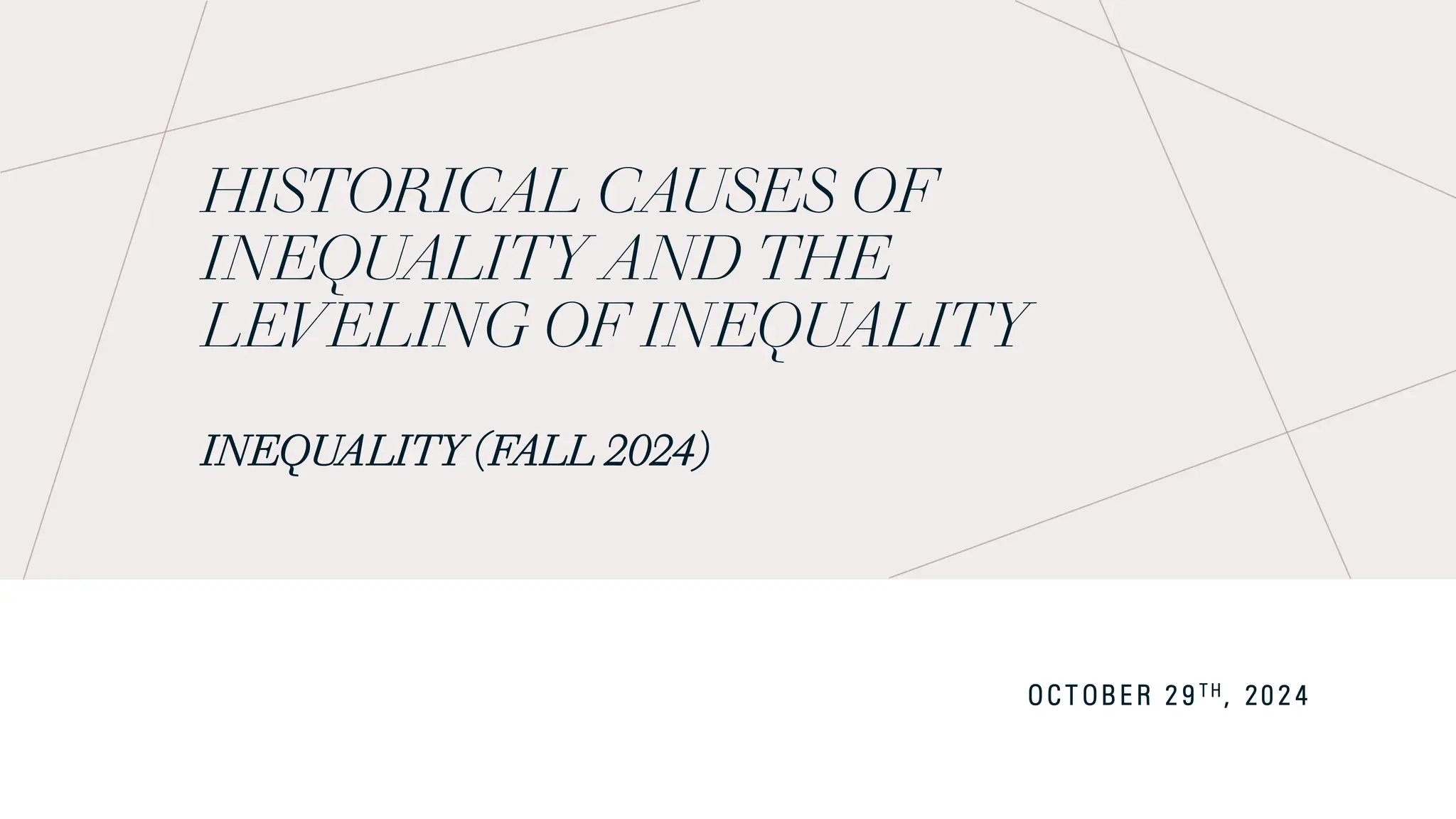 History of inequality and colonial legacies | PPT