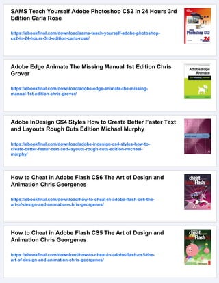 Adobe InDesign CS2 Revealed 1st Edition Chris Botello | PDF