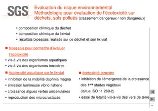 Méthodologie et grandeur de l'analyse du risque environnemental et santé. Exposé réalisé en 2002.