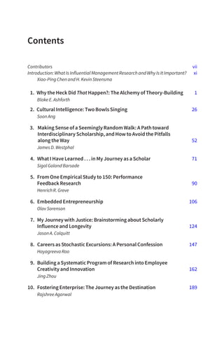 Blake Ashforth A Journey Toward Influential Scholarship Insights From Leading ...