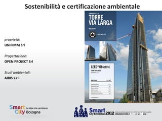proprietà:
UNIFIMM Srl

Progettazione:
OPEN PROJECT Srl

Studi ambientali:
AIRIS s.r.l.




                    AIRIS Srl
 