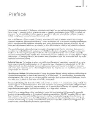 Materials And Process For Ndt Technology The American Society For ...