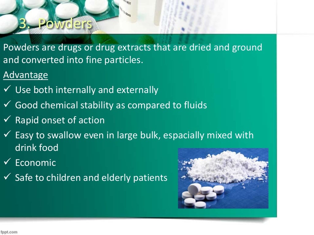 Drug Dosage Forms