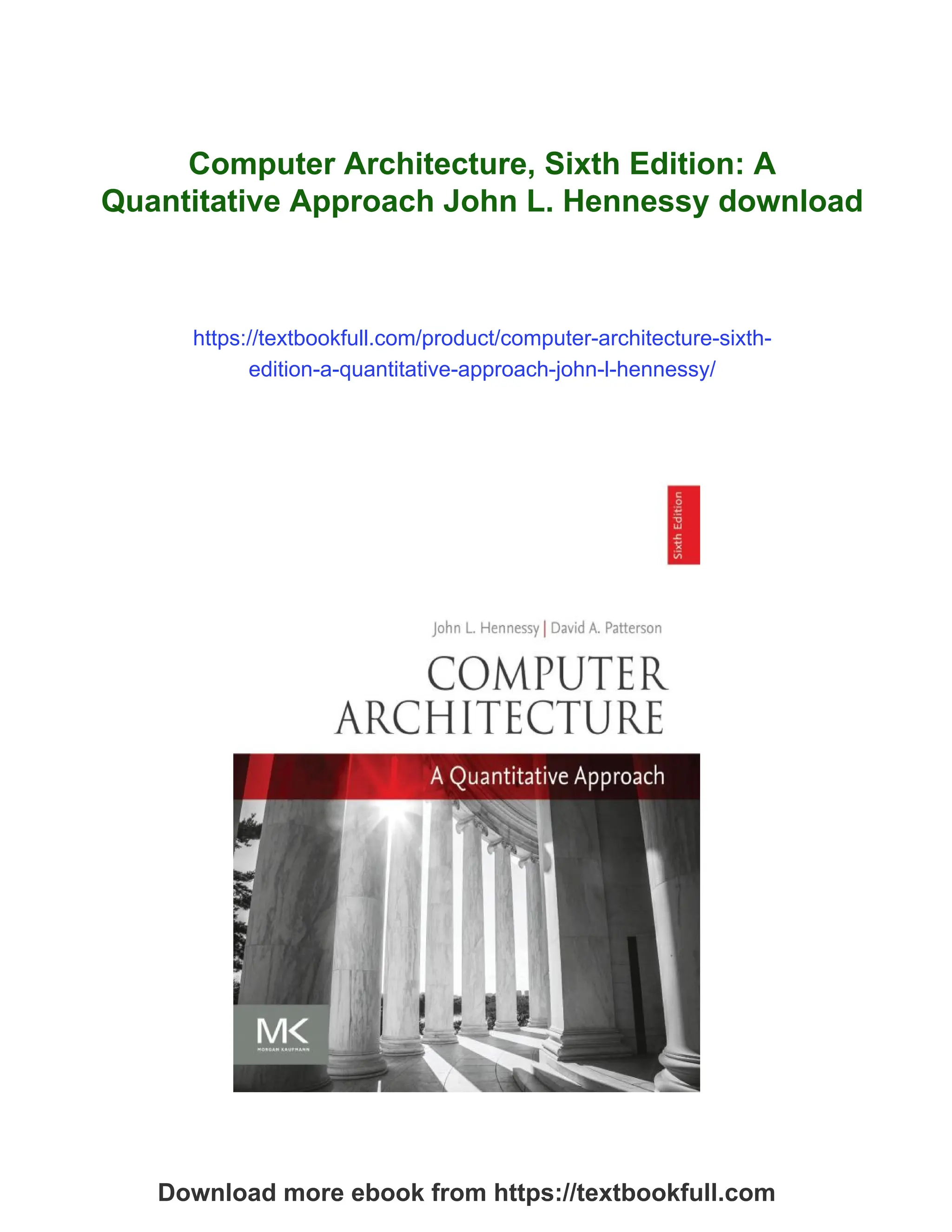 Computer Architecture, Sixth Edition: A Quantitative Approach John