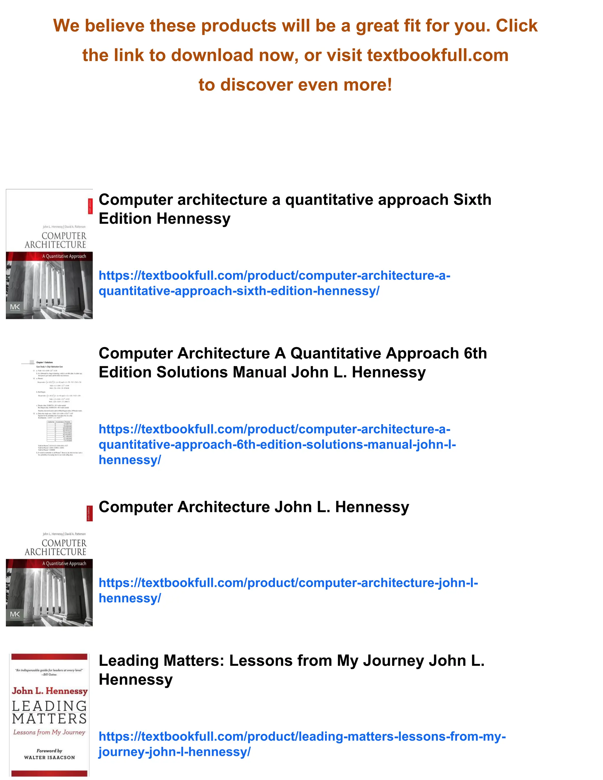 Computer Architecture, Sixth Edition: A Quantitative Approach John 