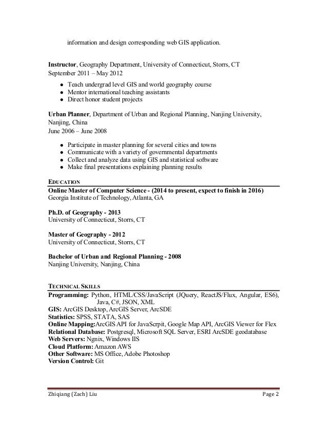 resume python developer zachliu
