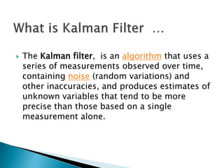 Maneuverable Target Tracking using Linear Kalman Filter | PPTX