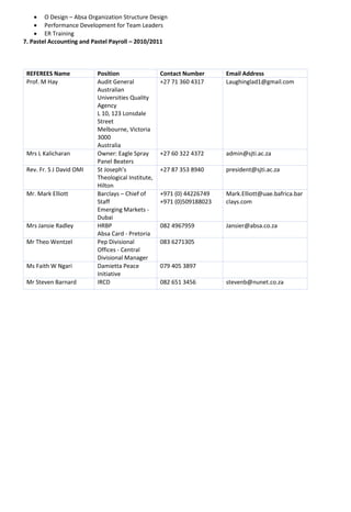 Amended - CURRICULUM VITAE Irene Thomas | PDF