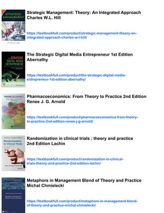 Strategic Management in the Media Theory to Practice 2nd Edition Küng | PDF