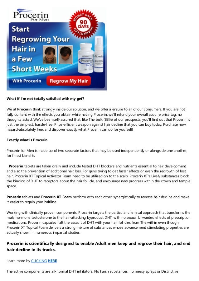 Procerin For Men Procerin For Women And Vitamins And Supplements For
