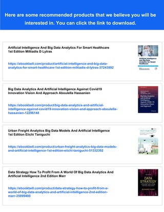 Big Data Artificial Intelligence And Data Analytics In Climate Change ...