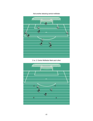 Add another attacking central midfielder
2 vs. 2: Center Midfielder Mark each other
41
 