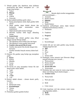 soal desain grafis | DOC