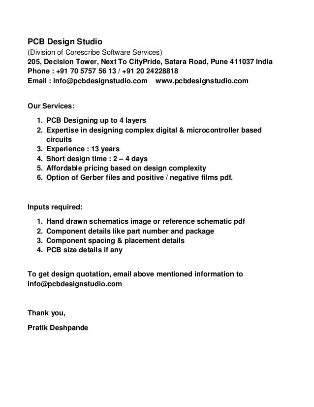 promotional letter